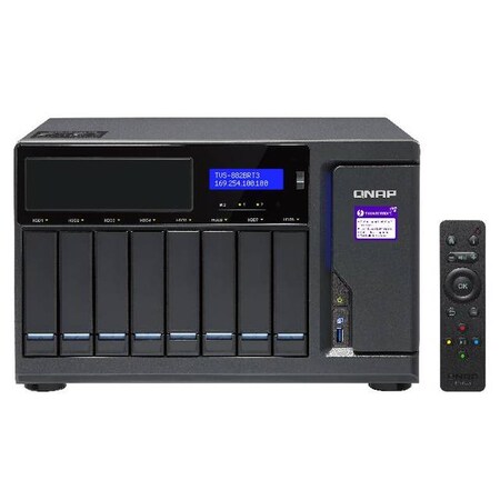 Qnap Intel Core i7-7700 3.6GHz/32GB DDR4/4GbE/8SATA3/USB3.0/8-Bay Desktop TVS-882BRT3-ODD-I7-32G-US
